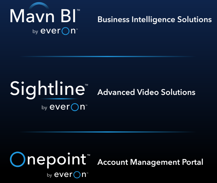 Everon Launches Mavn BI™, Onepoint™, and Sightline™ Brands for Intelligence-Driven, Video Solutions and Account Management Suite